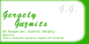 gergely guzmits business card